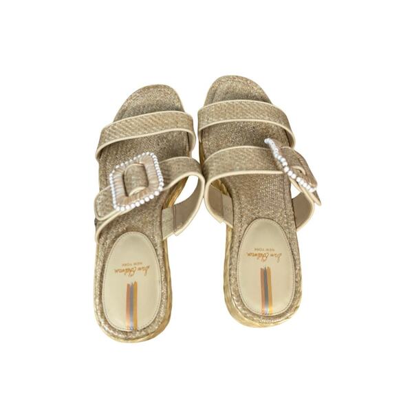 Sam Edelman Chase Espadrille Wedge Platform Sandal Buckle Size 9 - Picture 2 of 9